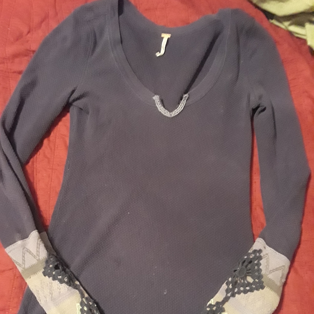 Free People Cuffed Thermal ASO Nina Dobrev